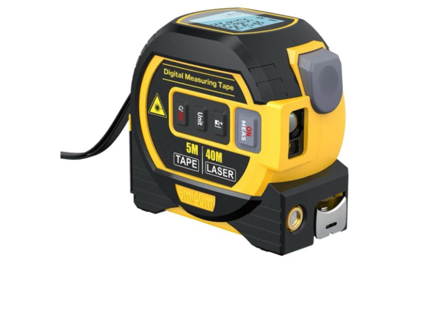 3-in-1 Laser Measuring Device - Tape Measure and Rangefinder