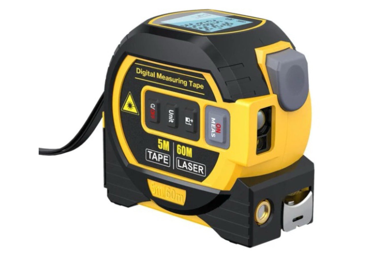 3-in-1 Laser Measuring Device - Tape Measure and Rangefinder